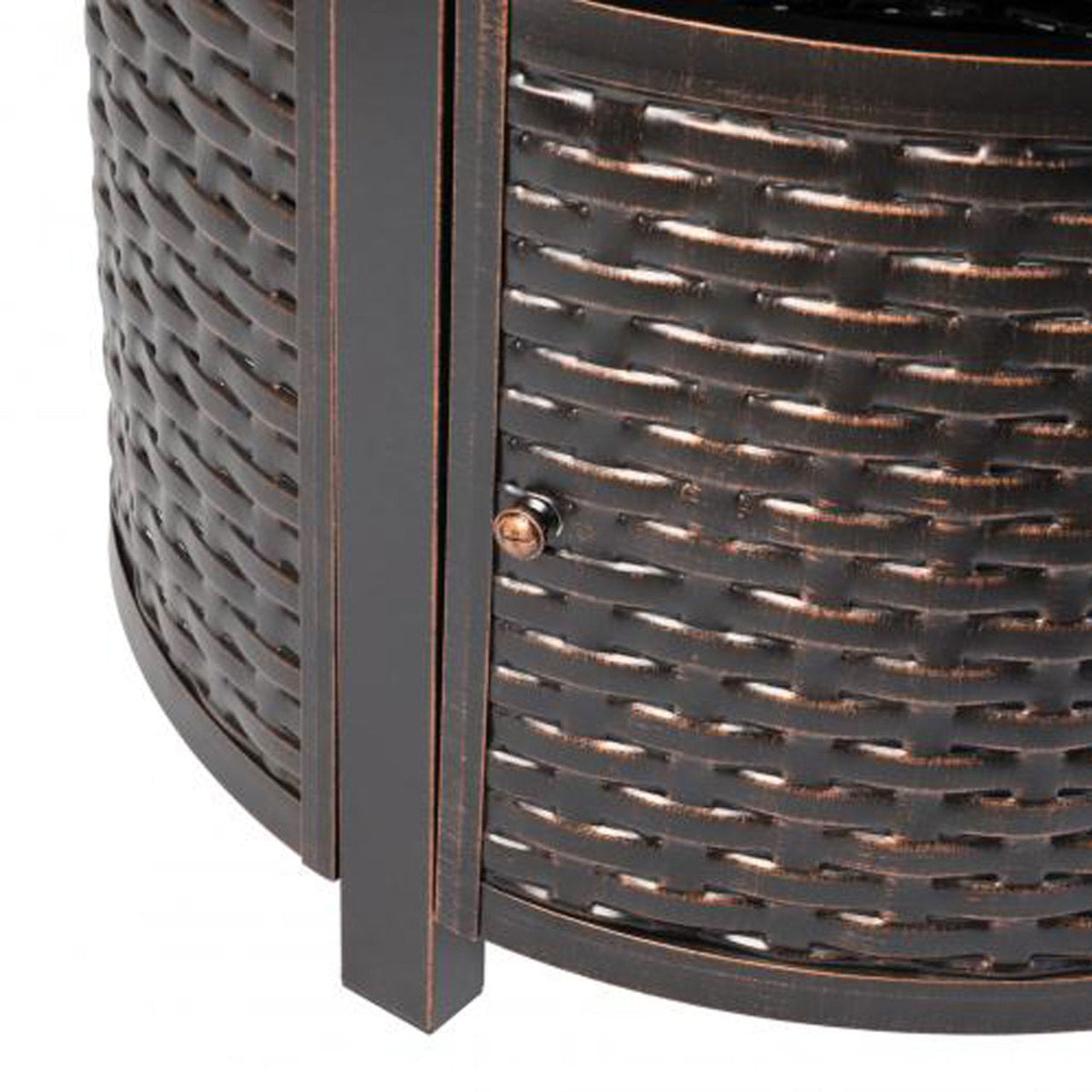 Florence Woven Aluminum LPG Fire Pit