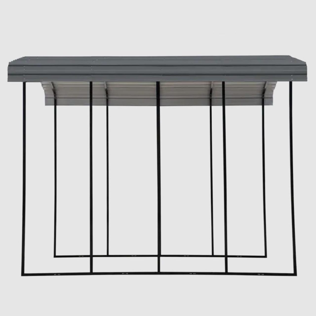 Arrow Carport 14 x 20 x 14 Ft. - Charcoal
