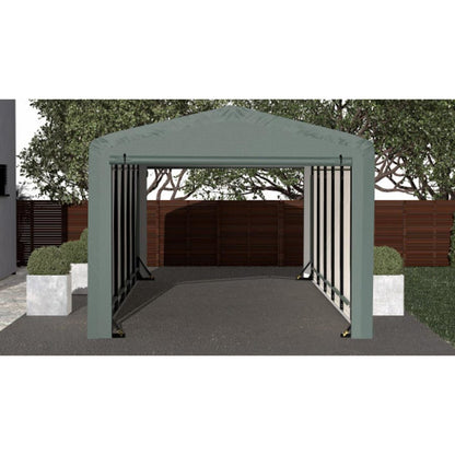 ShelterTube 10 x 27 x 8 Wind & Snow-Load Rated Garage - Green