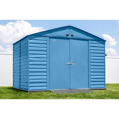 Arrow Select 10' x 8' Steel Storage Shed - Blue Gray