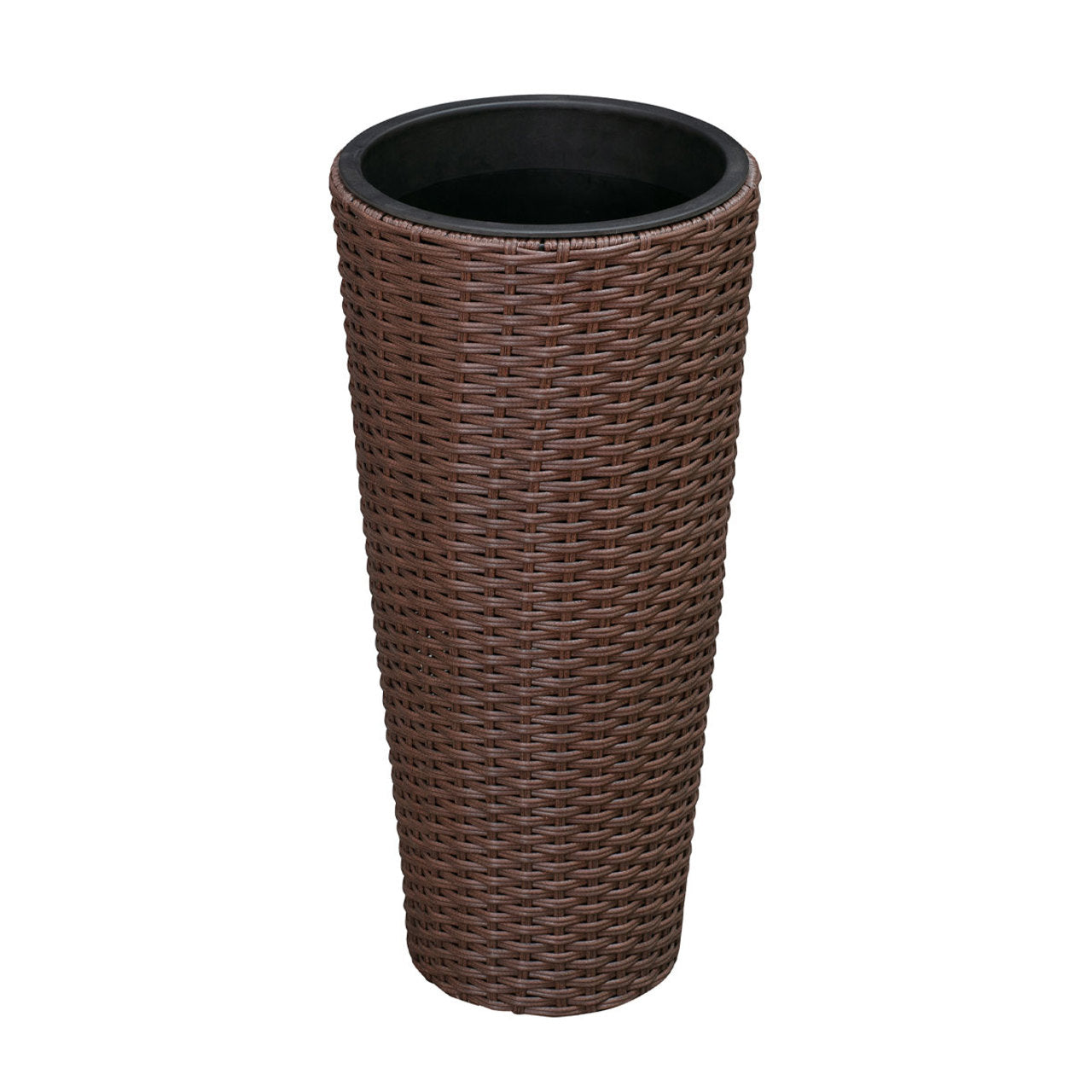 Mocha Wicker Planter Set - 2 Piece