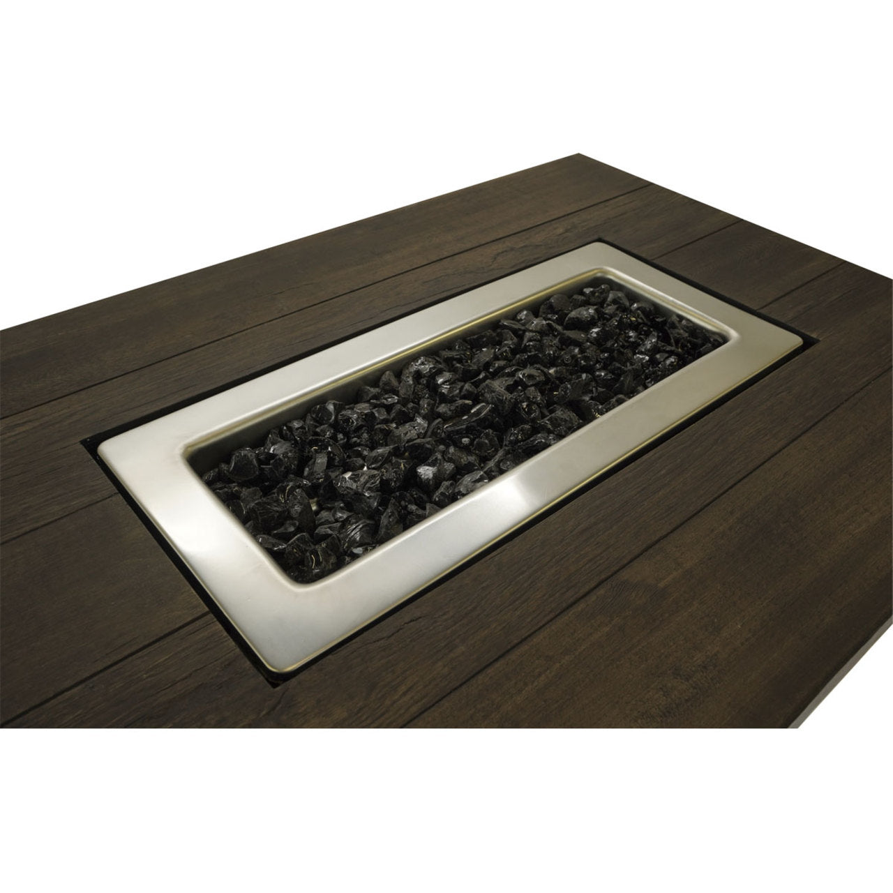 The Marc - 40 x 28 Rectangular Gas Outdoor Fire Pit - Black