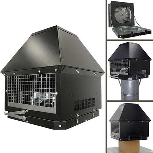 Tjernlund Auto-Draft Rooftop Chimney Fan - RT1500H