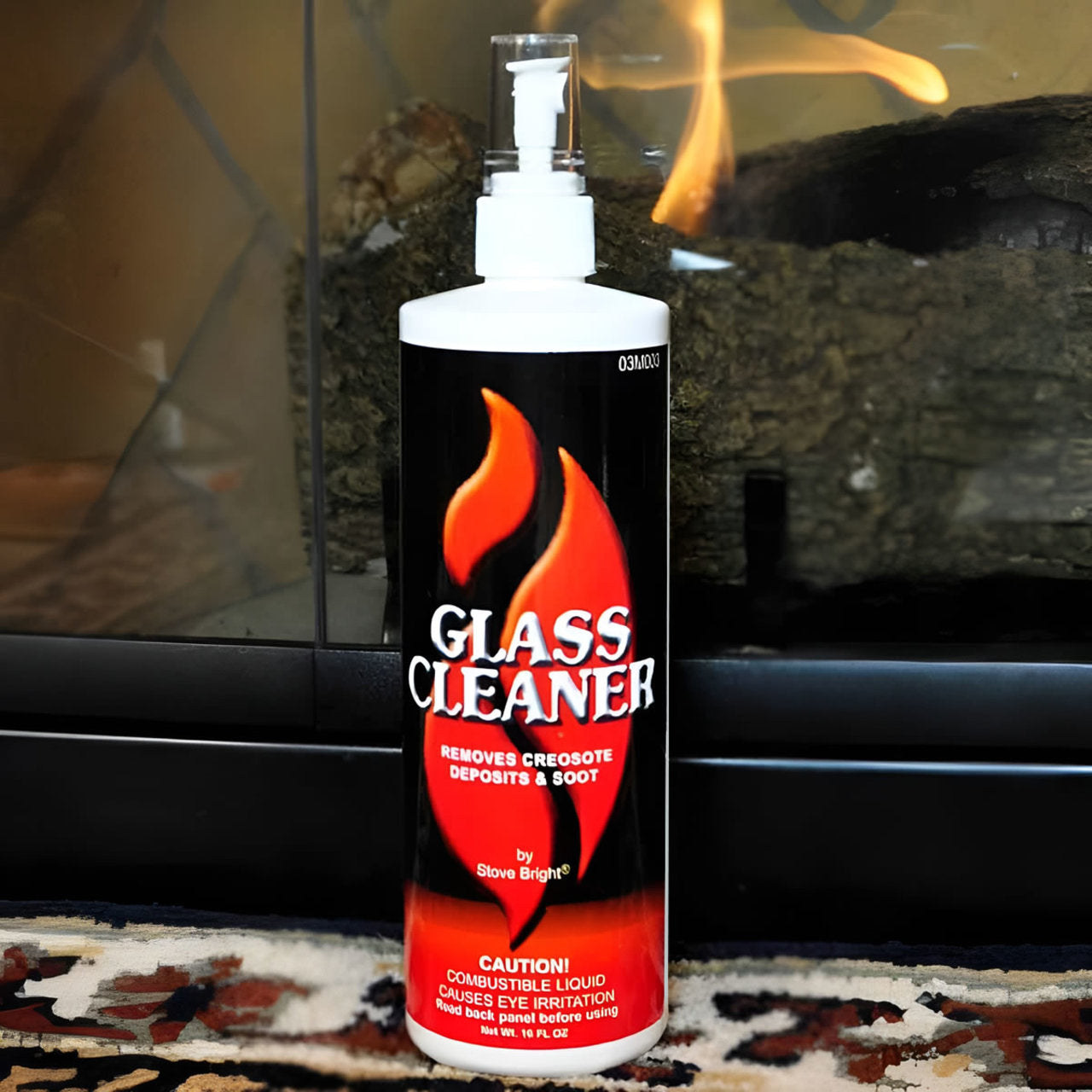 16-oz. Spray Bottle of Pellet Stove Glass Cleaner - 03M003B16
