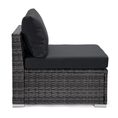 FiveOaks Ashford Patio Collections Armless Sofa in Dark Gray - Set of 2