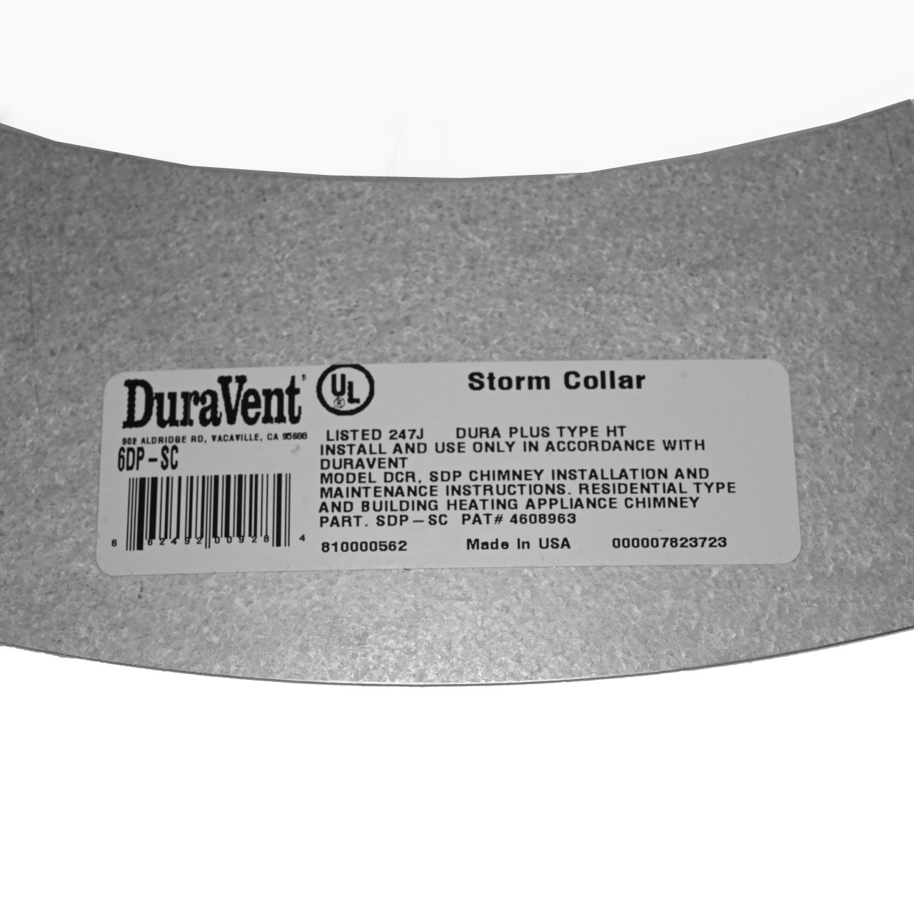 6" - 8" DuraPlus Storm Collar - 6DP-SC