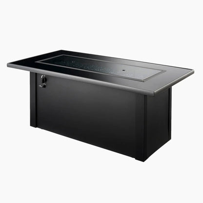 Outdoor Greatroom 59" Monte Carlo Linear Fire Pit Table - MCR-1242-BLK-K