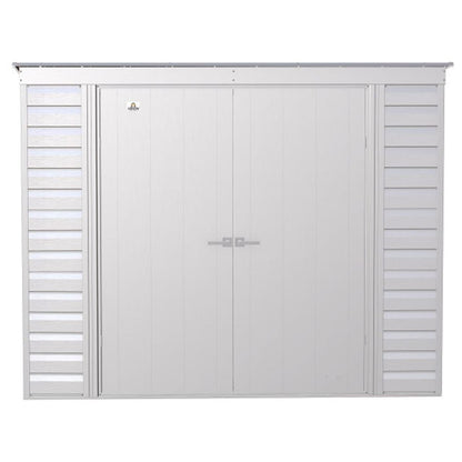 Arrow Select 8 x 4 Steel Storage Shed -  Flute Gray