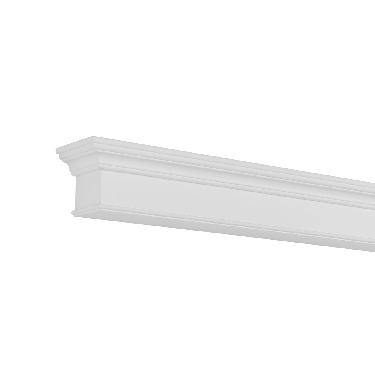 72" Henry MDF Fireplace Shelf by Pearl Mantels - White Paint Finish