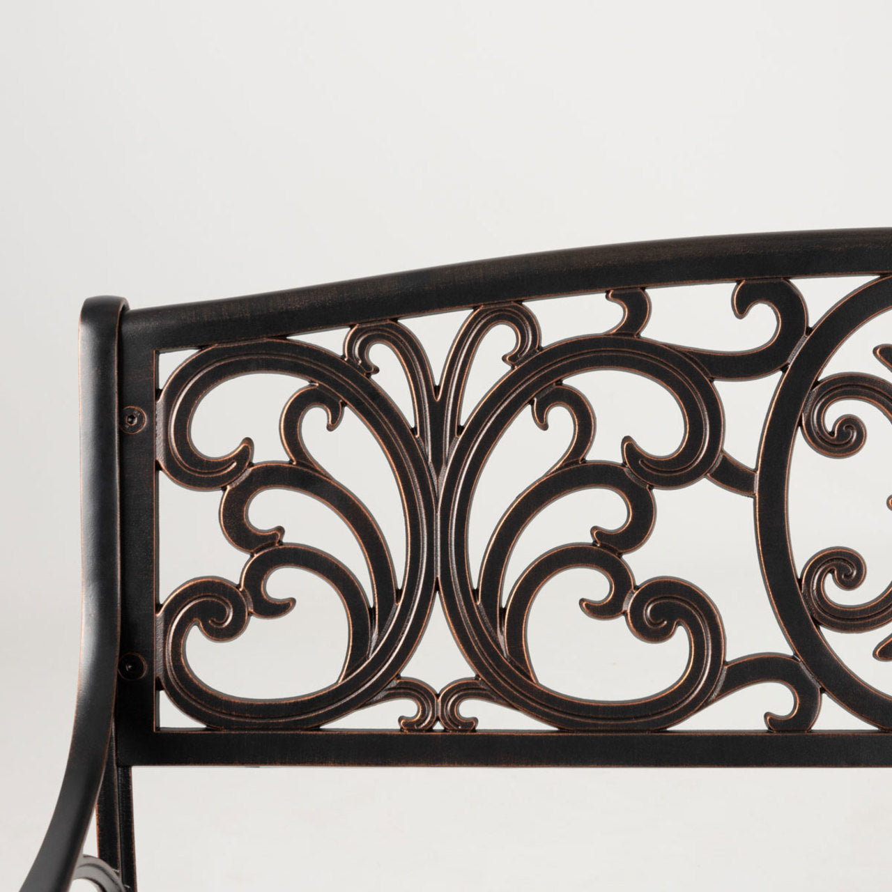 Decatur Aluminum Patio Bench In Antique Bronze