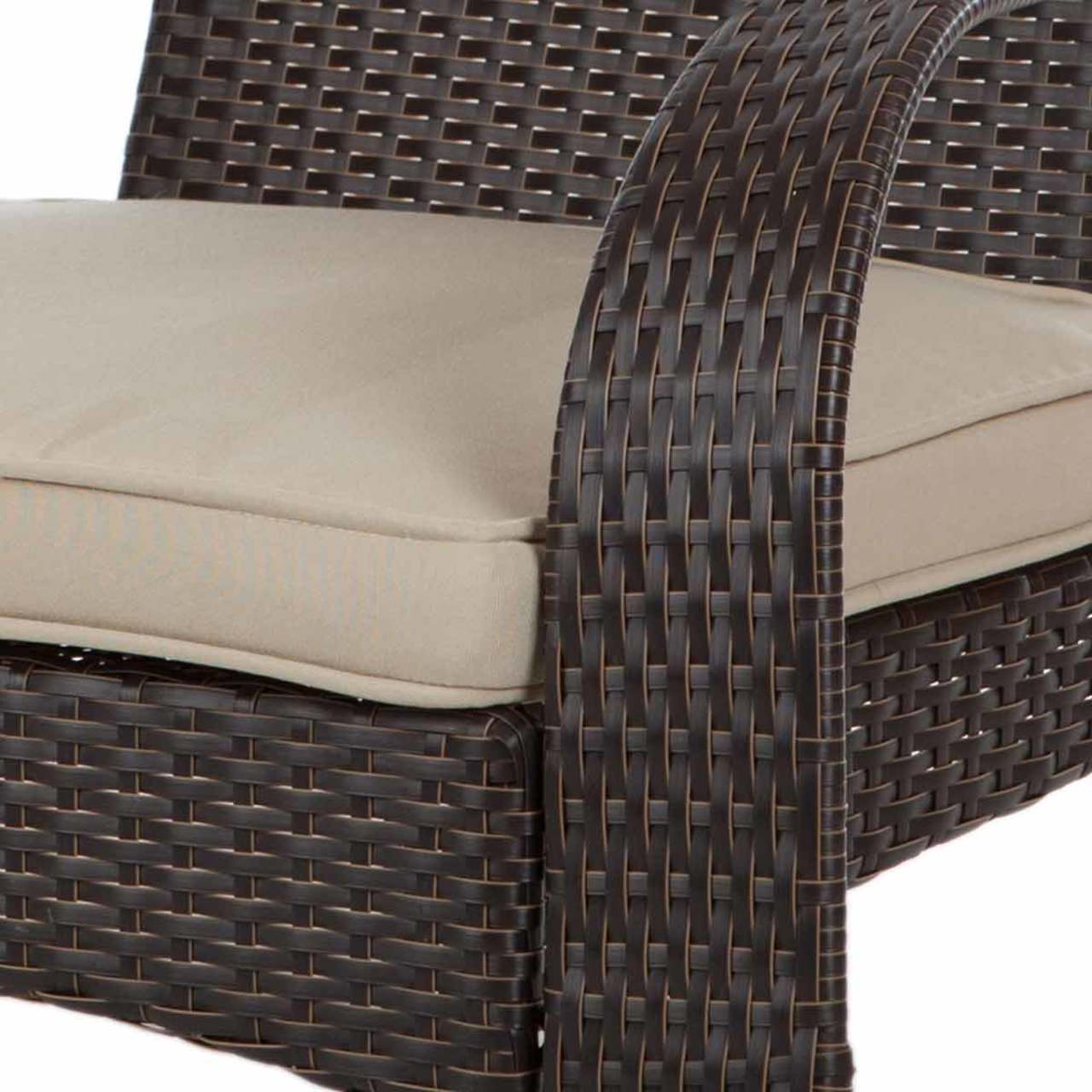 Adirondack Mocha Wicker Chair