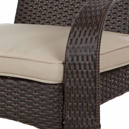 Adirondack Mocha Wicker Chair