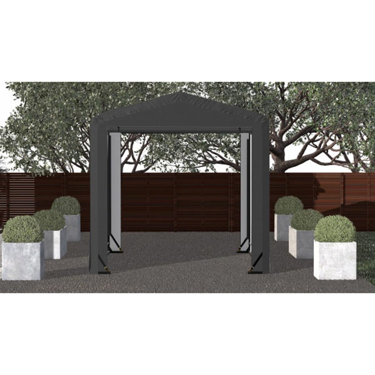 ShelterTube 10' x 14' x 10' Wind & Snow-Load Rated Garage - Gray