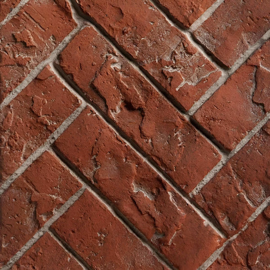 Kingsman Refractory Fiber Brick Liner 3Pce Red Herringbone - ZCV42RRH