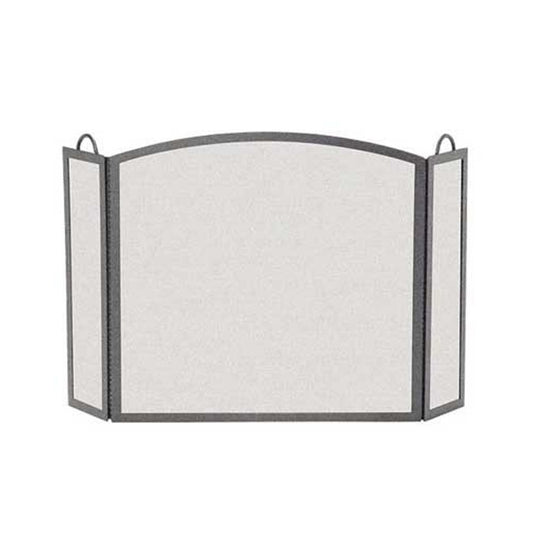 Pilgrim Full Arch Three Panel Fireplace Screen - Vintage Iron 46" Wide - 18205