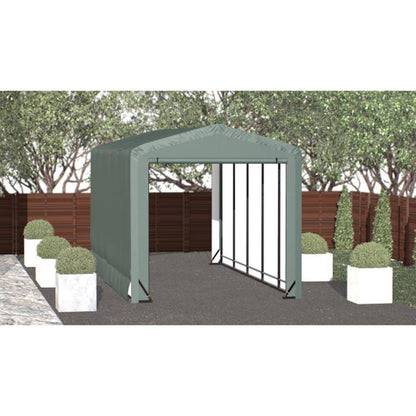 ShelterTube 10 x 23 x 10  Wind & Snow-Load Rated Garage - Green