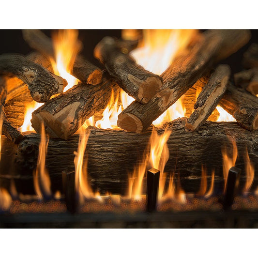 Grand Canyon 108" Arizona Weathered Oak Charred Jumbo Gas Log Set - Vented