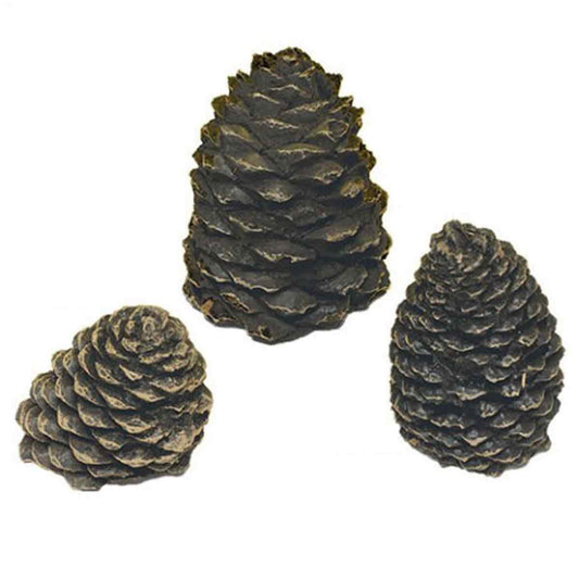 Small Slanted Ceramic Pine Cone