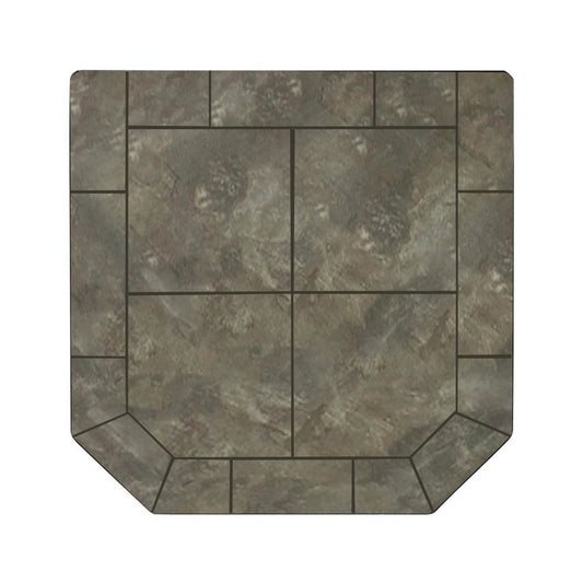 Navajo Nero 40" x 40" Double Cut Hearth Pad