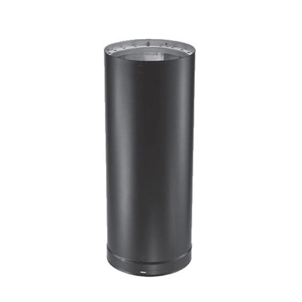 6" x 12" DVL Double-Wall Black Stove Pipe - 6DVL-12