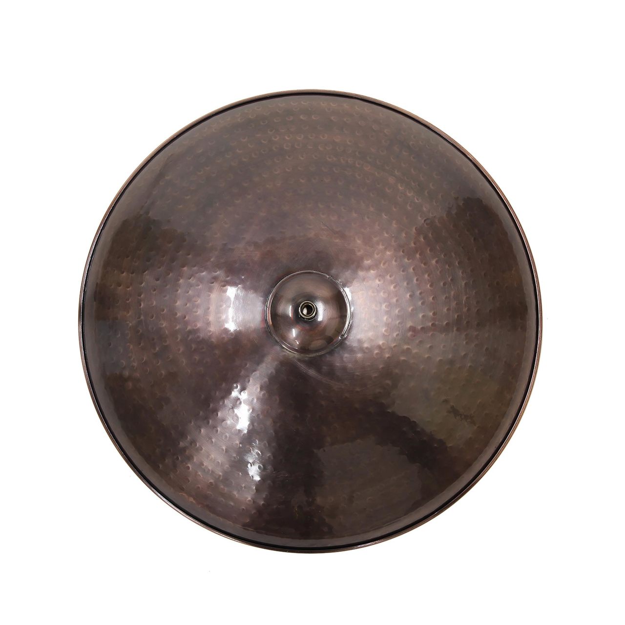 14" Burnt Copper Birdbath with Stake