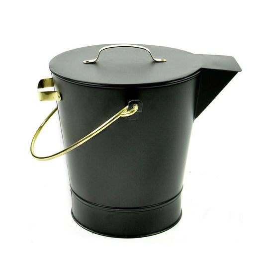 Black and Brass Ash Bucket