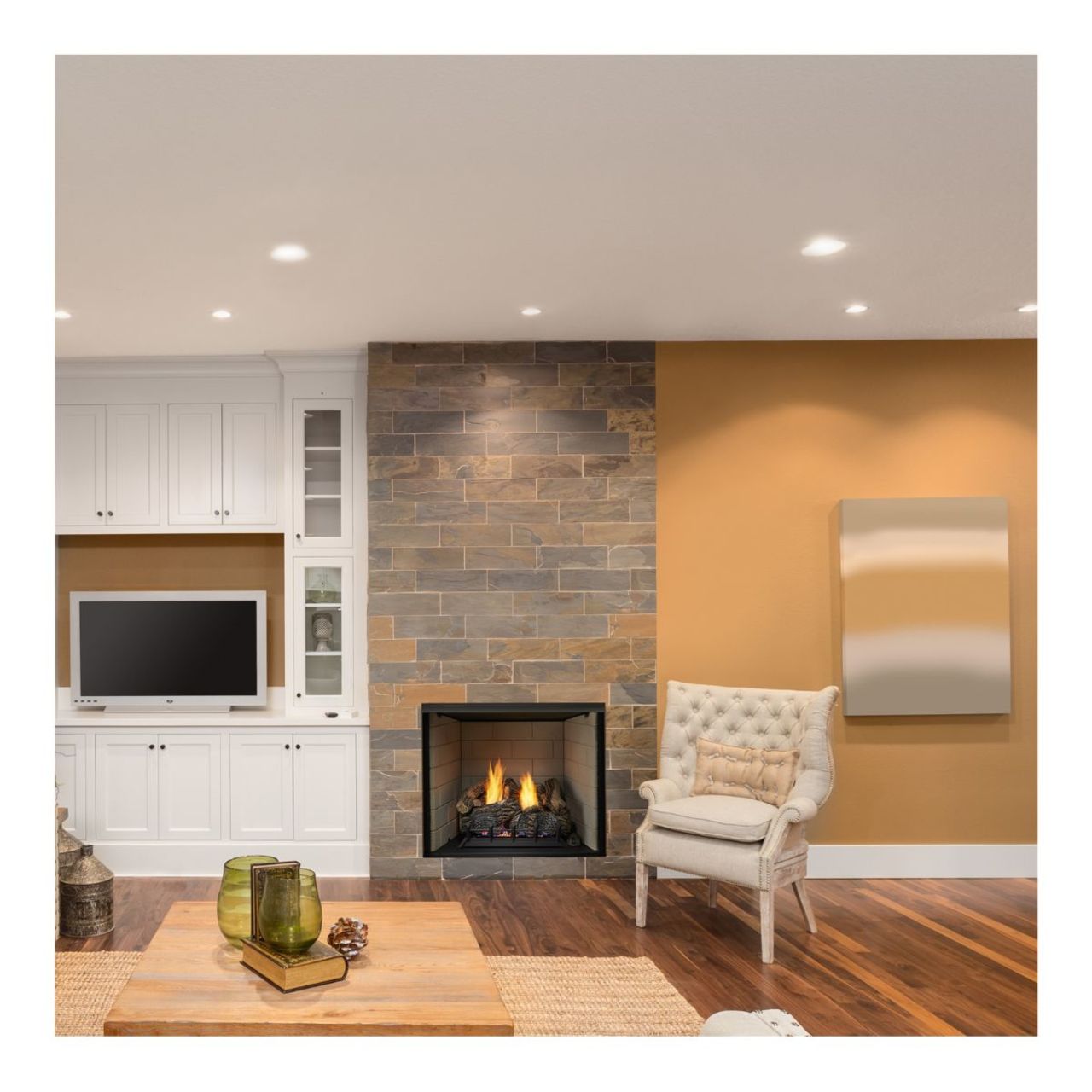 Monessen 36" Exacta Firebox, Stacked Concrete interior panels - BUF36-T