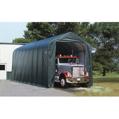 ShelterCoat 16 x 36 Garage With Peak Roof - Green