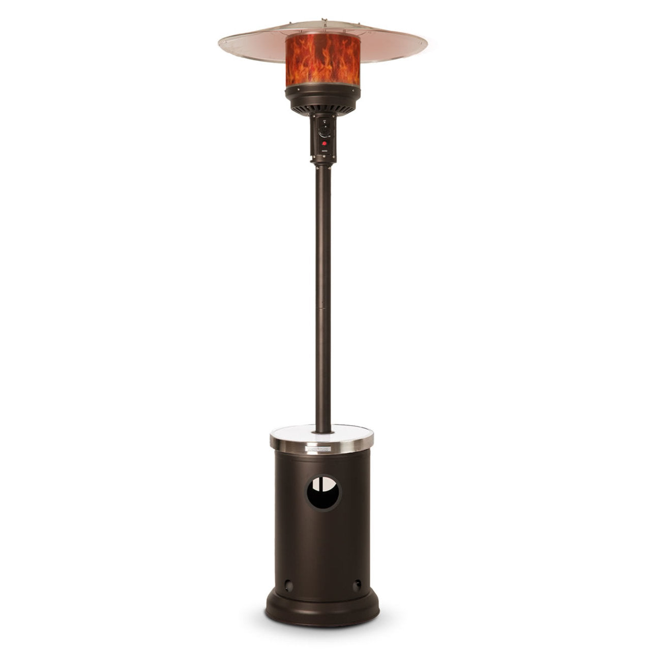 Fire Sense Mocha Finish Patio Heater with LED Table - 65263