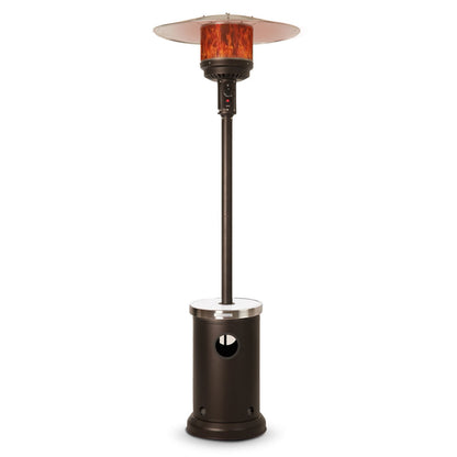 Fire Sense Mocha Finish Patio Heater with LED Table - 65263