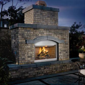 Tuscan fireplace